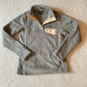 Patagonia Women's Re-Tool Snap-T Fleece Pullover Tailored Grey Size S A10